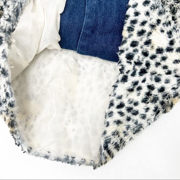 Betsey Johnson Toddler Faux Fur Coat Jacket Cheetah Leopard Cozy Designer Size 5 - Picture 4 of 9